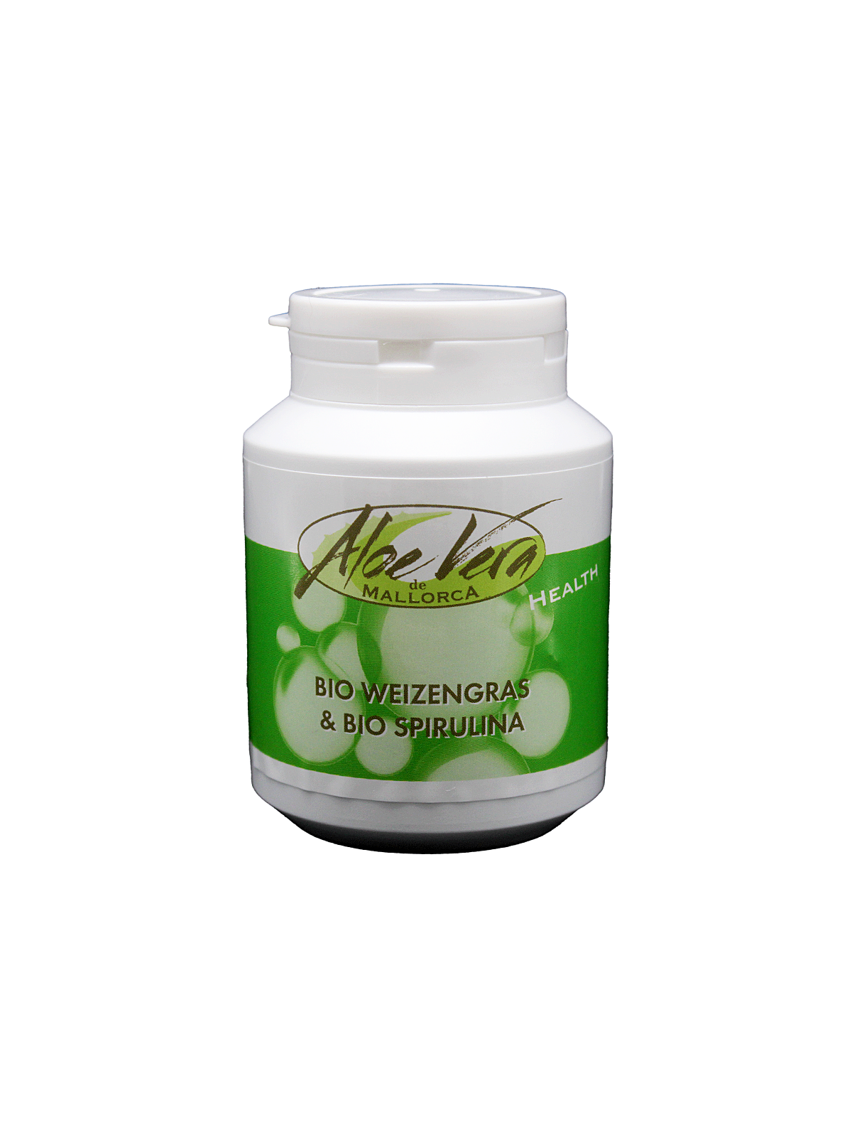 Organic wheatgrass with organic spirulina capsules