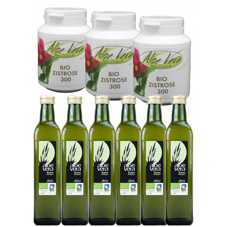 BIO Aloe Vera Direktsaft und BIO Zistrose Kur Paket