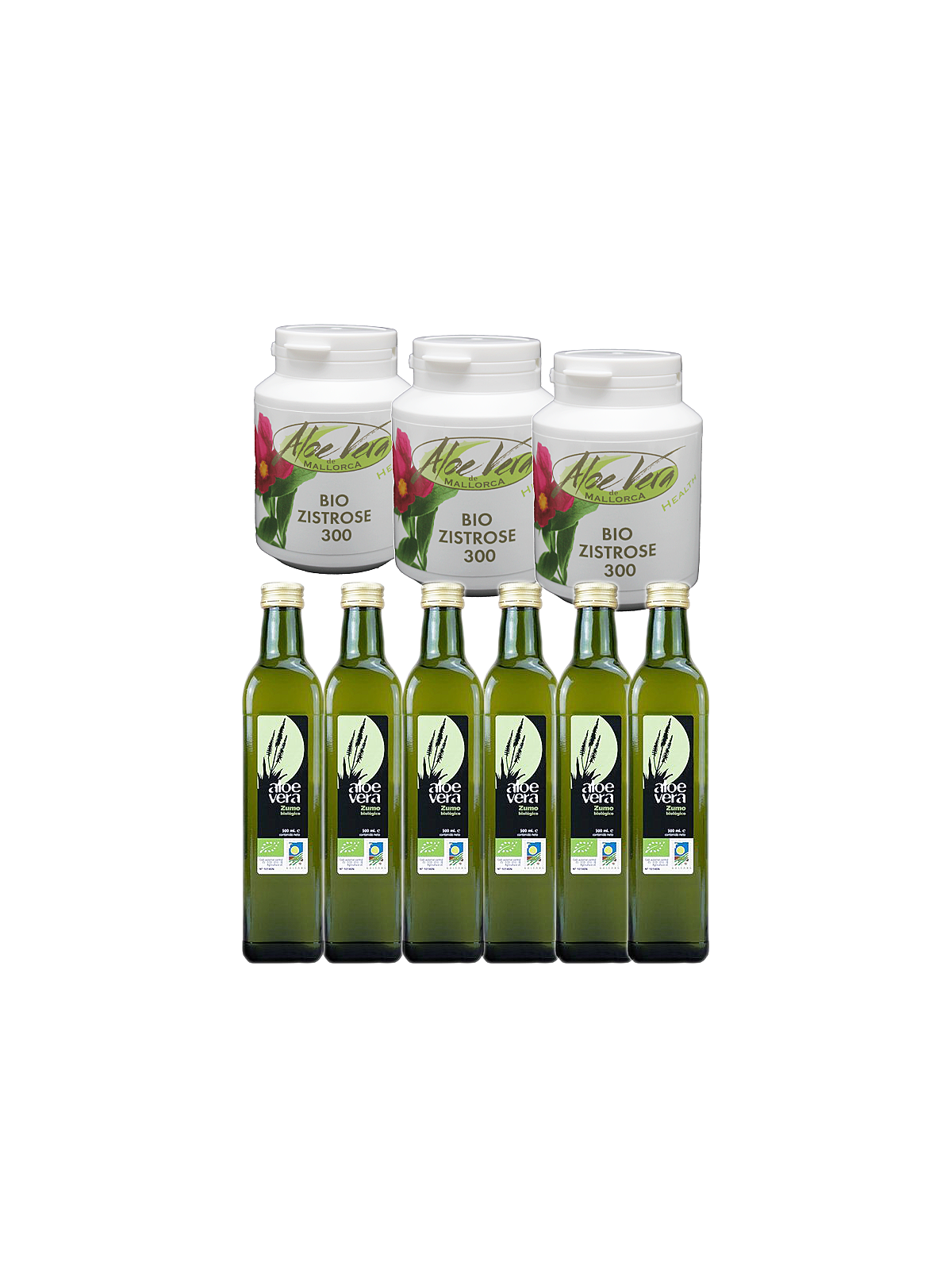 BIO Aloe Vera Direktsaft und BIO Zistrose Kur Paket