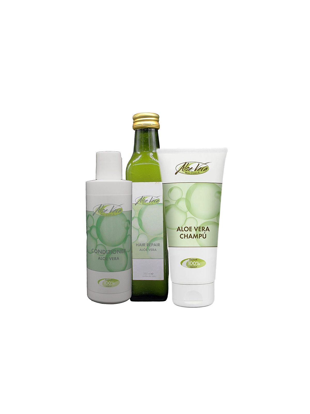 Aloe Vera Haarpflegepaket – Shampoo, Conditioner & Haarkur von der Aloe Vera Farm Mallorca