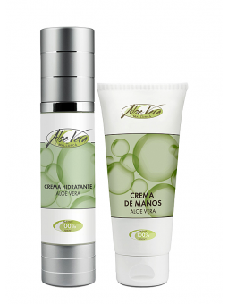 Aloe Vera Testpaket mit Handcreme und Feuchtigkeitscreme der Aloe Vera Farm Mallorca – natürliche, vegane Hautpflege