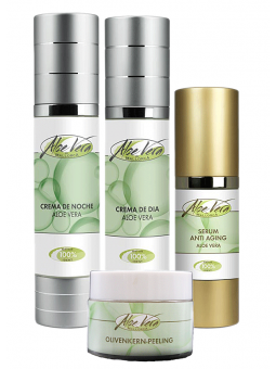 Pakiet do pielęgnacji twarzy+peelingiem bezpośrednio z farmy aloesu na Majorce