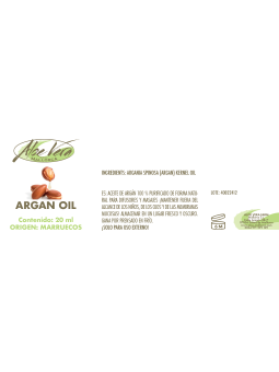 Aceite de argán-aceite base - para básicos y aromaterapia