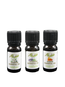 Picture of the essential oil set cycle and balance of the Aloe Vera Farm Mallorca