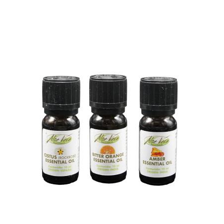 Picture of the essential oil set grounding and soul depth of the Aloe Vera Farm Mallorca