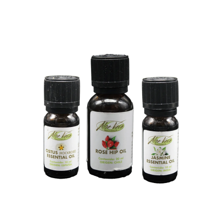 Image of the essential oil sets sensuality and harmony of the Aloe Vera Farm Mallorca