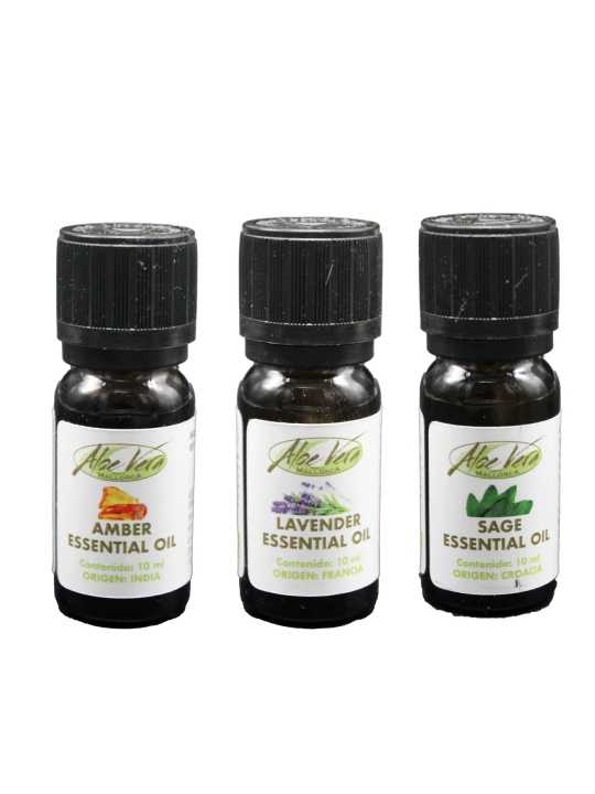 Zdjęcie zestawu olejków eterycznych Rest and Sleep od Aloe Vera Farm Mallorca