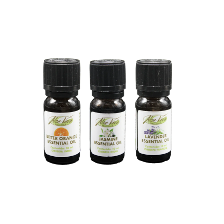 Picture of the essential oil sets relaxation and stress relief of the Aloe Vera Farm Mallorca