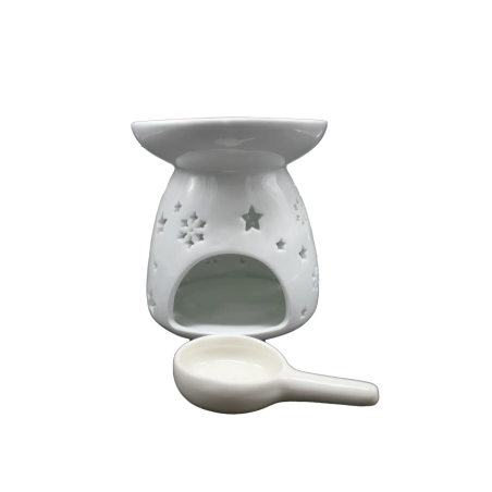 Obraz ceramicznej lampy zapachowej do olejków eterycznych z Aloe Vera Farm Mallorca