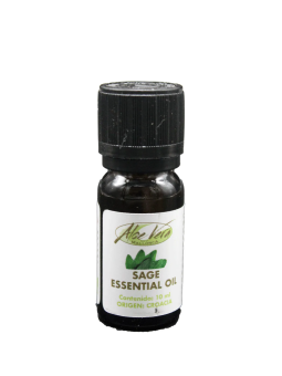 Picture of the essential sage oil of the Aloe Vera Farm Mallorca