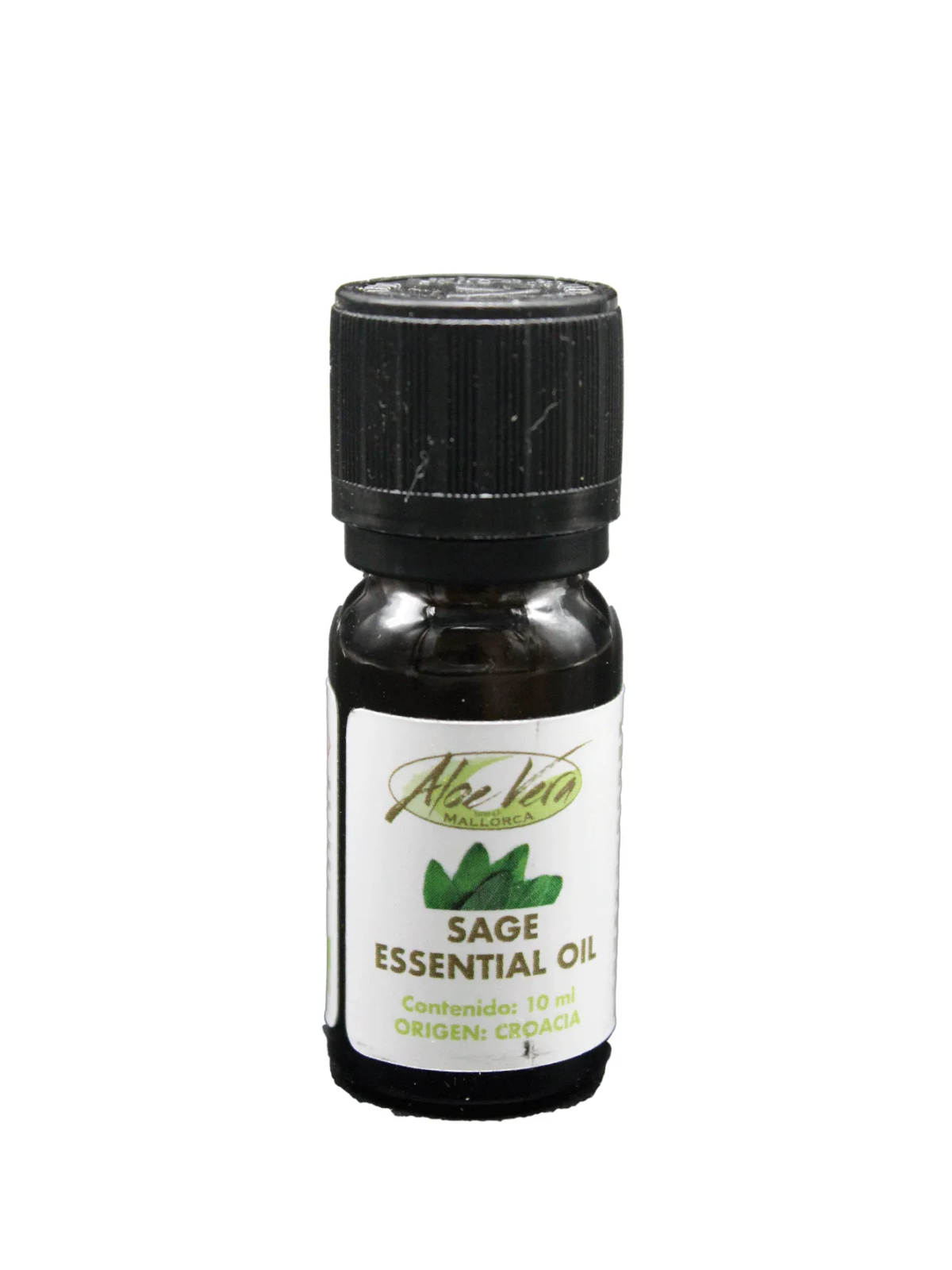 Foto del aceite esencial de salvia de la Granja Aloe Vera Mallorca