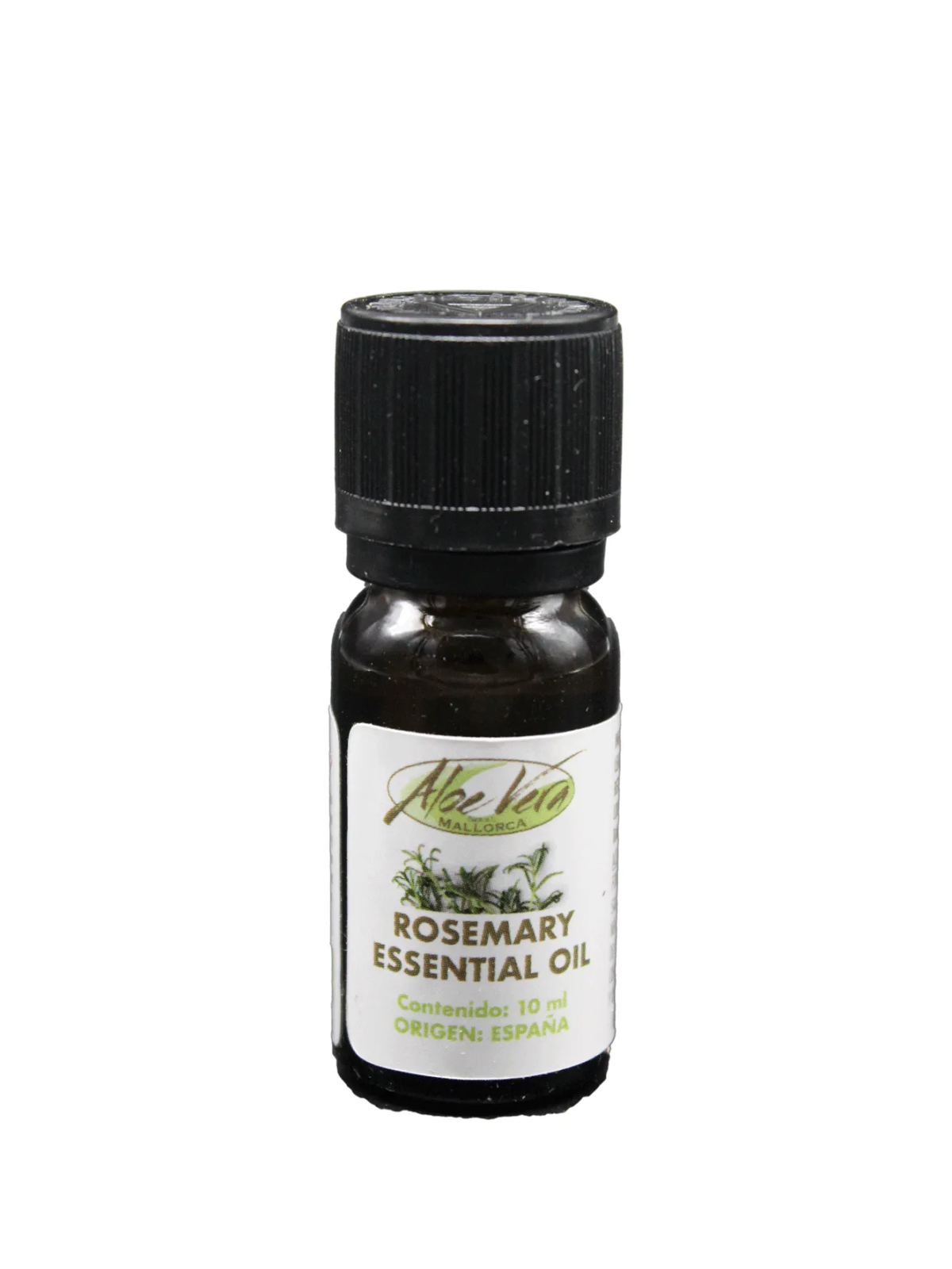 Image de l'huile essentielle de romarin pour l'aromathérapie de la ferme Aloe Vera de Majorque