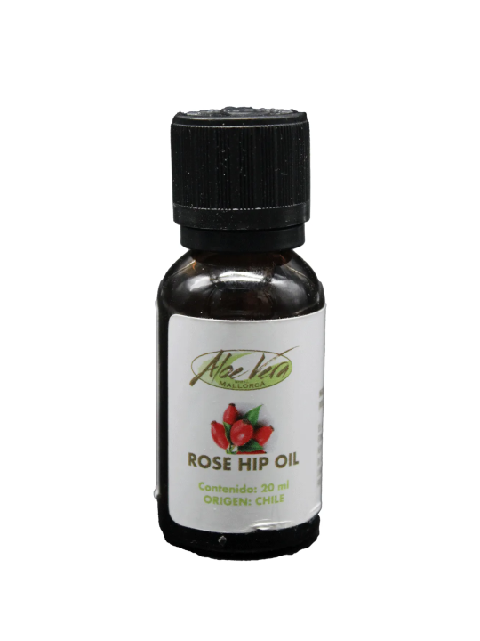 Immagine dell'olio di semi di rosa canina (Rosa Mosqueta) della Fattoria dell'Aloe Vera di Maiorca
