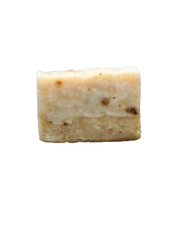 Picture of the handmade soap with black tea and camomile from the Aloe Vera Farm Mallorca