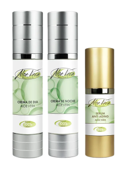 Pacchetto cura del viso crema giorno e notte e siero antietà