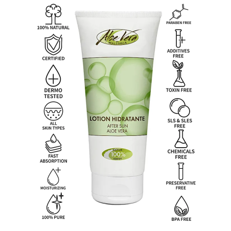 Lozione doposole all'aloe vera