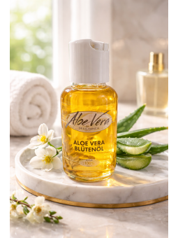 Aloe Vera Blomst Olie - ren smagspleje fra Mallorca