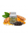 Organic turmeric with organic black pepper capsules