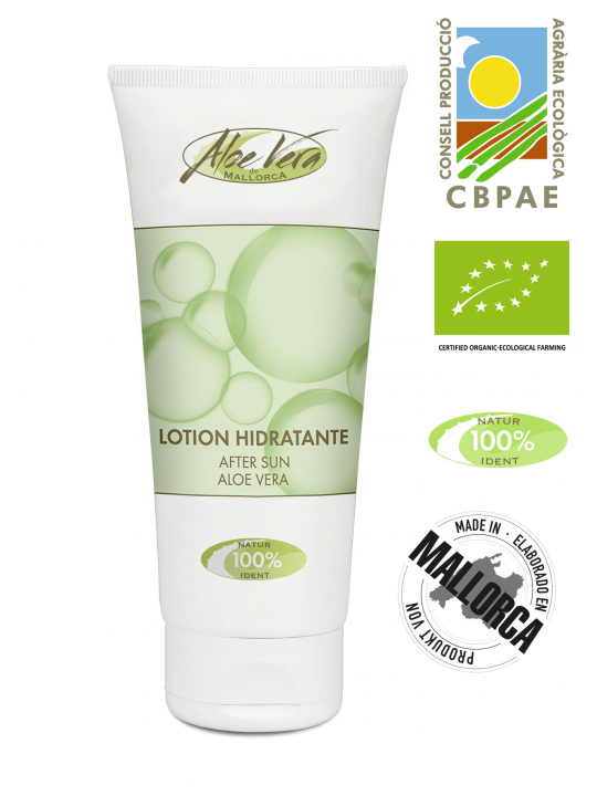 Lotion après-soleil à l'aloe vera