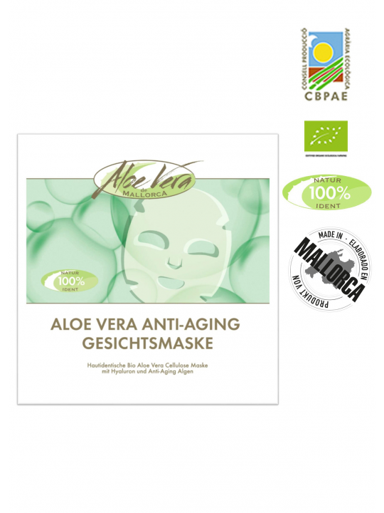 Maschera antietà all'aloe vera