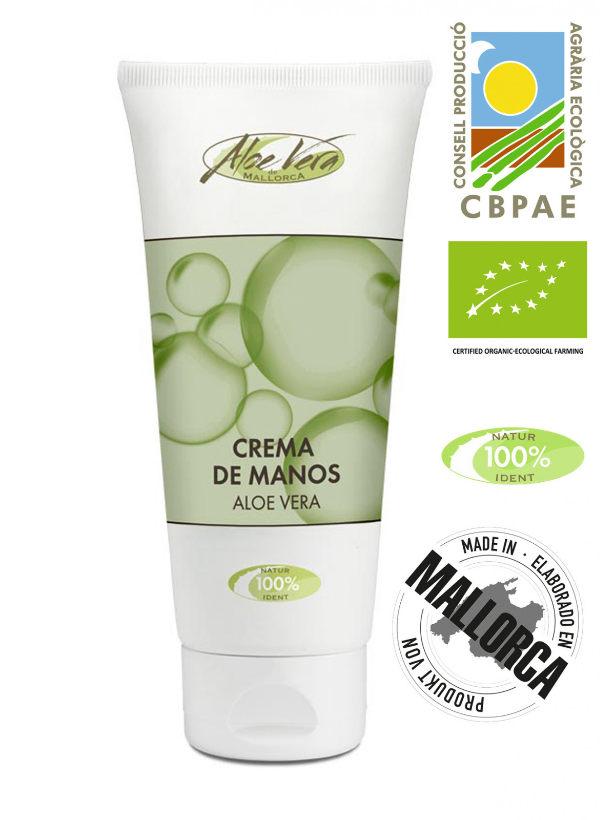 Crema de aloe vera para manos y pies