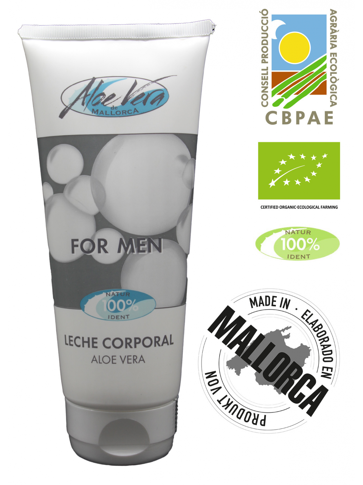 Lozione per il corpo "FOR MEN" dell'Aloe Vera Mallorca - cura per lui