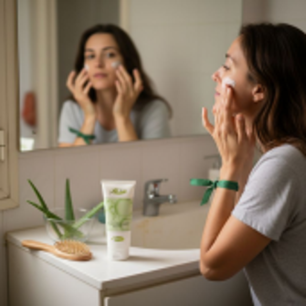 Pflegesituation mit Aloe Vera im echten Alltag