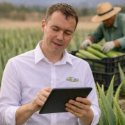 Dokumentation der Ernte durch Sebastian Telwest